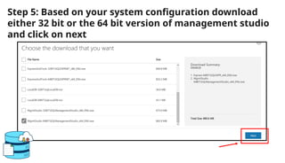 Presentation on Installation of SQL Server | PPTX