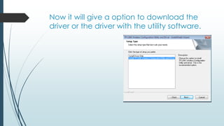Update/install Nic Installation and configuration of Wireless NIC | PPTX