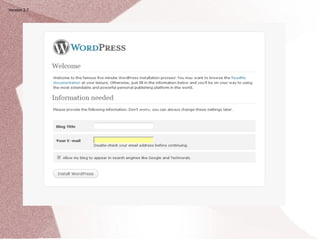 Installation of wordpress | PPT