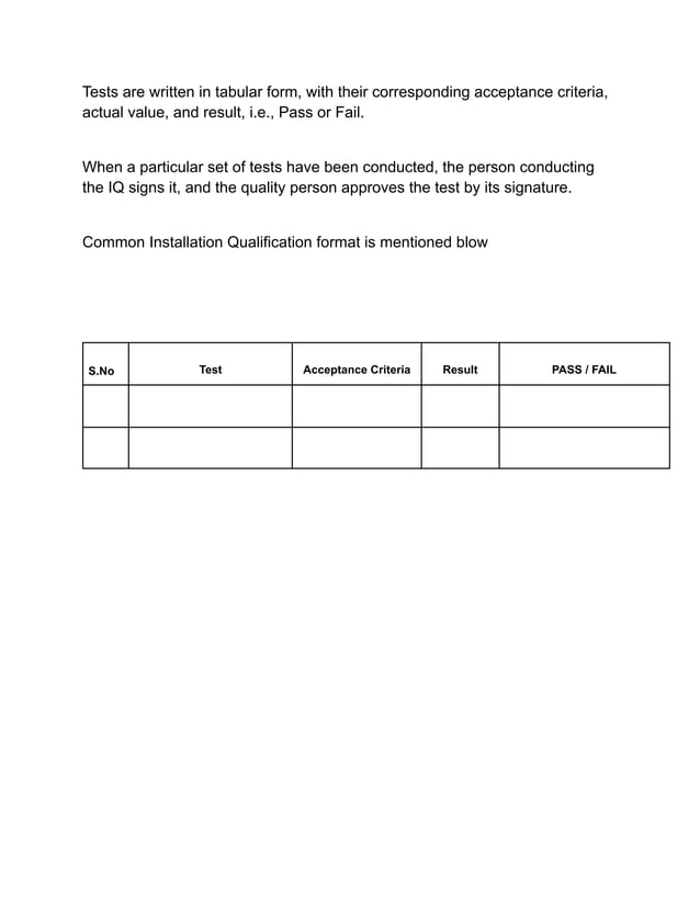 Installation Qualification pdf Medical Tests Medical Health Installation qualification pdf medical tests medical health