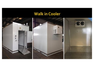 Install commercial refrigeration unit.