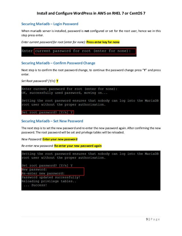 Install And Configure Wordpress In Aws On Rhel 7 Or Centos 7 Install And Configure Wordpress In Aws On Rhel 7 Or Centos 7