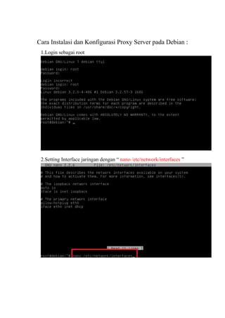 Cara Instal dan konfigurasi Proxy Server TKJ | PDF