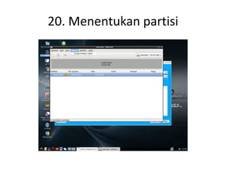 20. Menentukan partisi
 