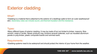 Cladding Issue Xl Tamplet Install Exterior cladding - Powerpoint used in last class.pptx