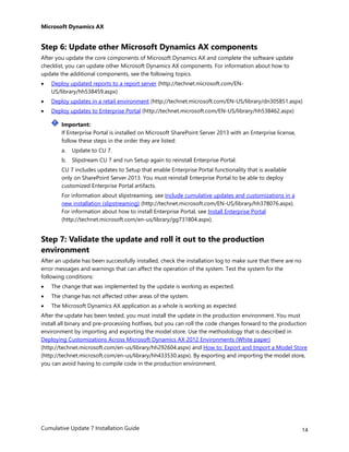 Dynamics AX Cu7 ax2012r2 Installation guide | PDF