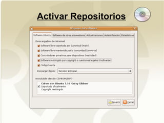 Activar Repositorios 
