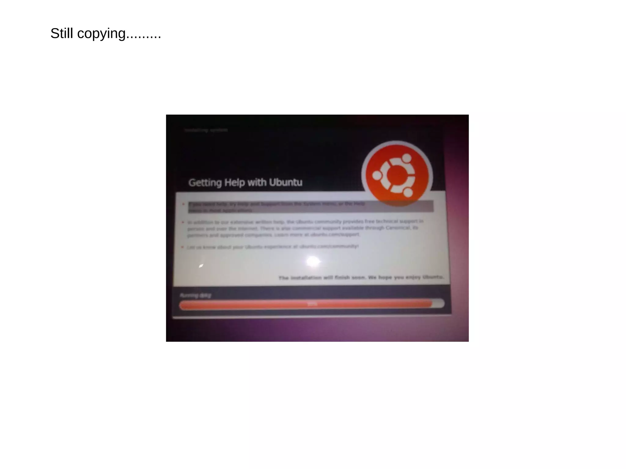 Still copying.........