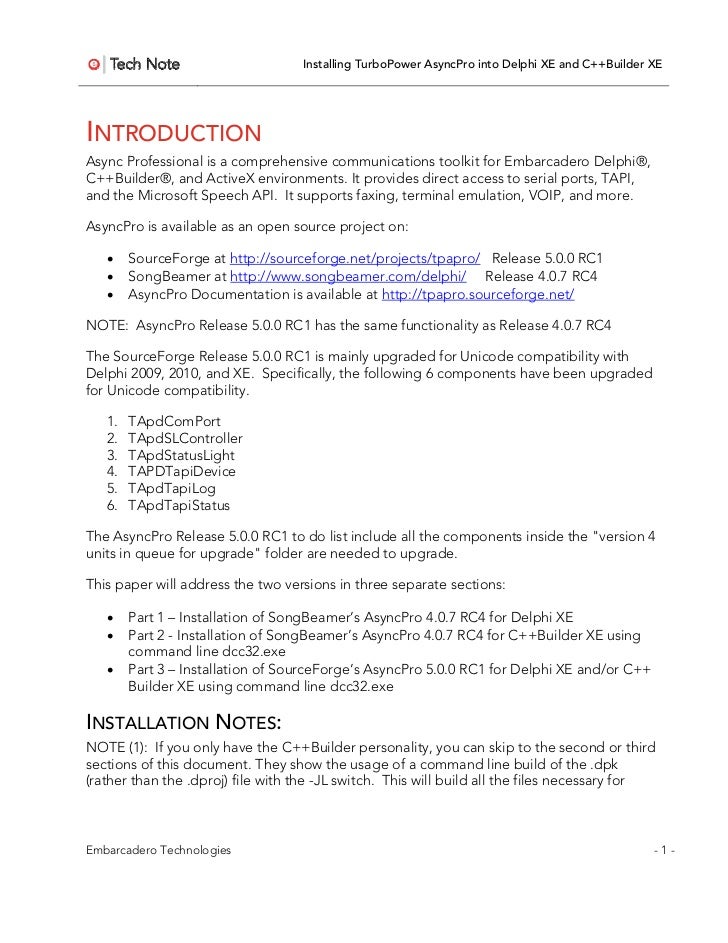 Serial Communication Delphi Xe5