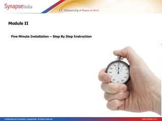Module II Five Minute Installation – Step By Step Instruction 