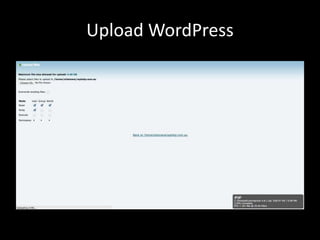 Upload WordPress
 