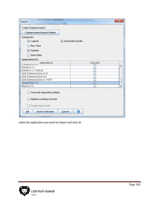 Page 105
select the application you want to import and click ok
 