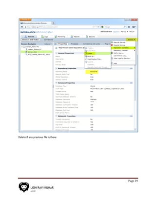 Page 39
Delete if any previous file is there
 
