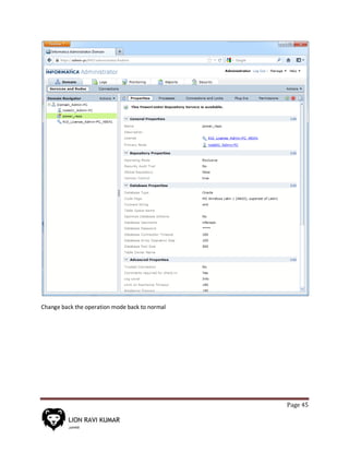 Page 45
Change back the operation mode back to normal
 