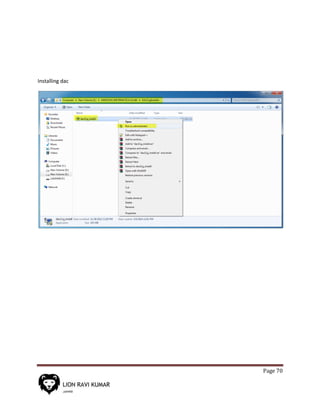 Page 70
Installing dac
 