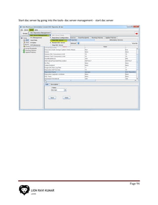 Page 94
Start dac server by going into the tools- dac server management - start dac server
 