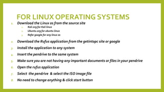 Installation of Windows & Linux operating system | PPTX | Operating ...