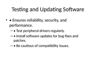Test Driver Software Comprehensive Guide to Installing Drivers, Applications, and Utility ...
