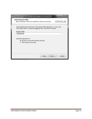 PREPARED BY RAVI KUMAR LANKE Page 72
 