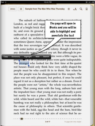 Installing ePub bookmarklet on the iPad