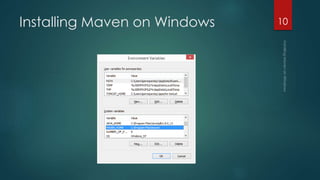 Installing Maven on Windows 10
 