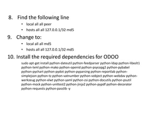 Installing odoo v8 from github | PPTX