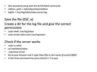 Installing odoo v8 from github | PPTX