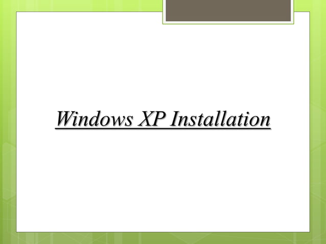 Installing Operating System | PPTX