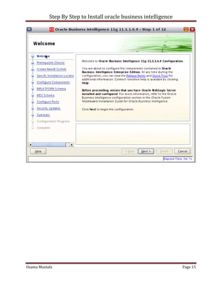 Step By Step to Install Oracle Business Intelligence | PDF
