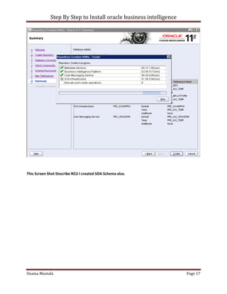 Step By Step to Install Oracle Business Intelligence | PDF