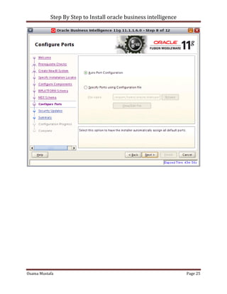 Step By Step to Install Oracle Business Intelligence | PDF