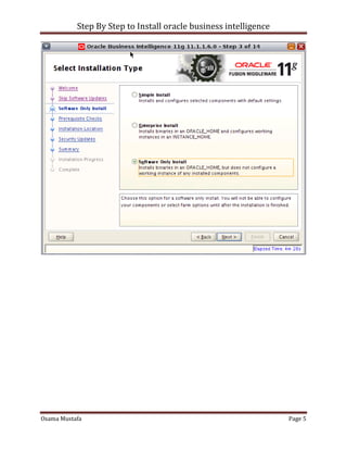Step By Step to Install Oracle Business Intelligence | PDF