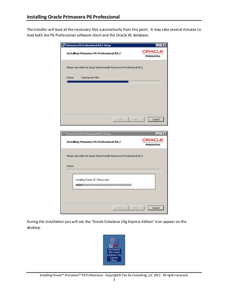 Installing oracle primavera p6 professional standalone