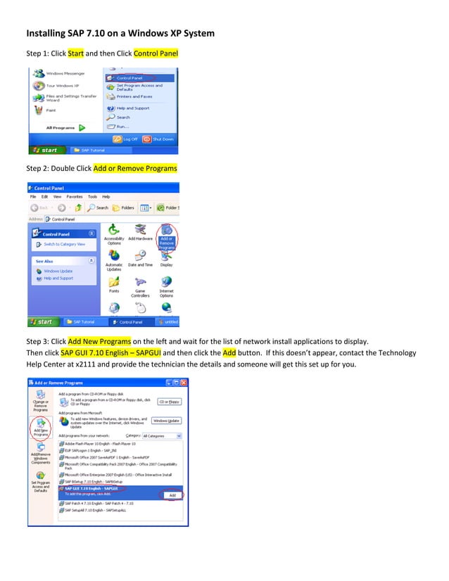 Installing sap7 | PDF