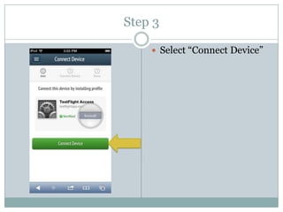 Installing testflight | PPTX