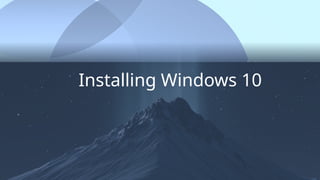 Window Installer Pc Windows Setup is an installer that prepares a computer for a Microsoft ...