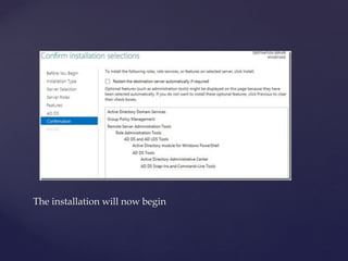Installing windows server 2012 & active directory domain services role ...