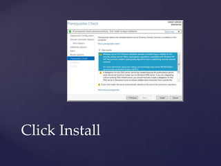 Installing windows server 2012 & active directory domain services role ...