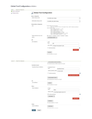 Global Tool Configuration as below:-
 
