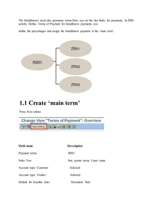 Installments payment | DOCX