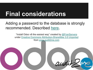 Install odoo v8 the easiest way on ubuntu debian | PPTX