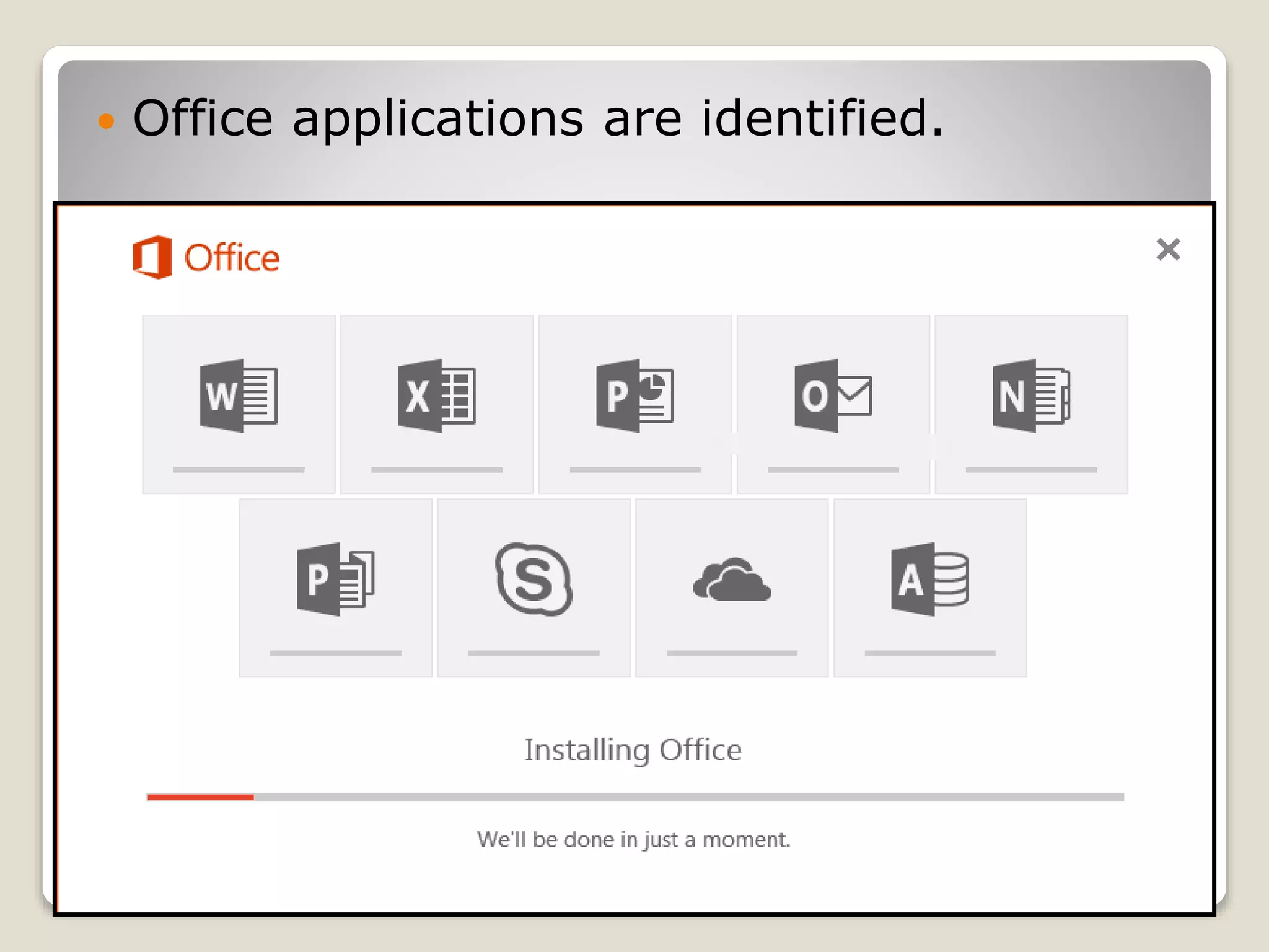 Office applications are identified.