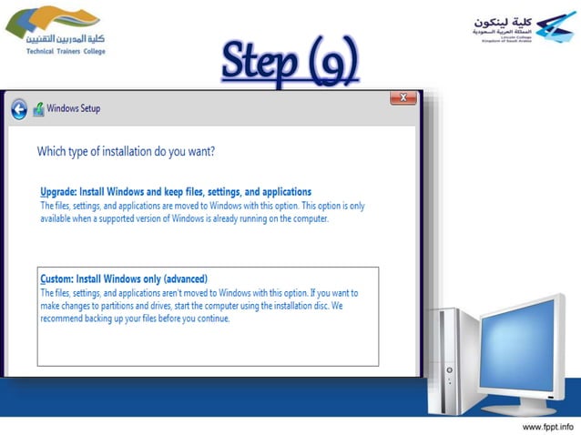 Install operating system | PPTX | Operating Systems | Computer Software ...