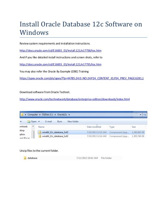 Installing oracle 12c on windows server 2012 r2 Installing oracle 12c on windows server 2012 r2