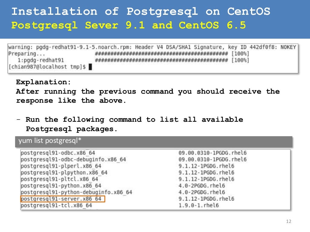 postgresql install postgresql install