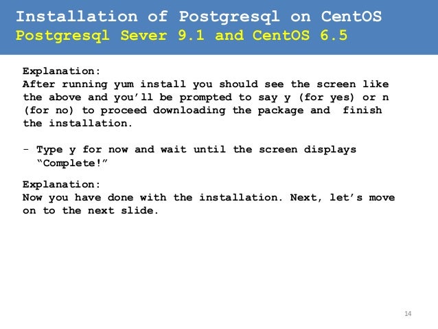 postgresql centos 7 install postgresql centos 7 install