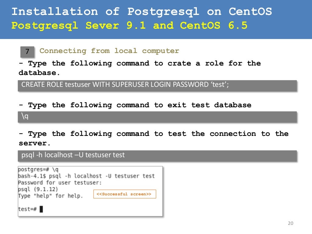 centos install postgres centos install postgres