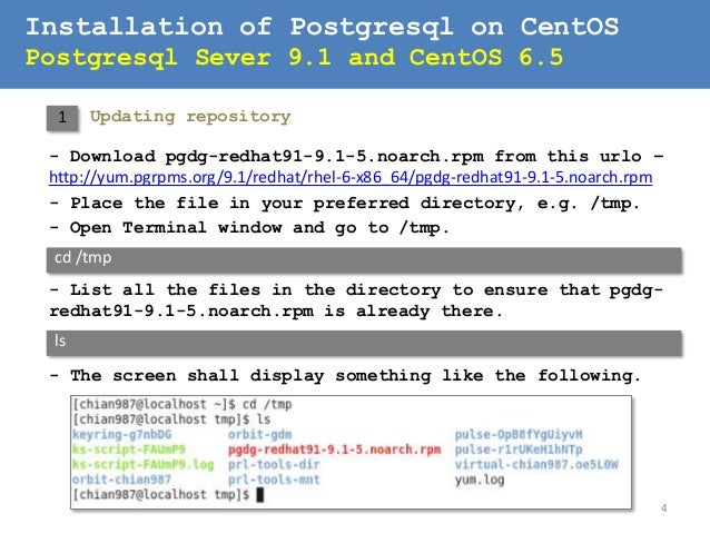 centos install postgresql centos install postgresql