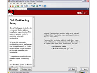 Step by Step Guide to Install Red Hat Linux on vmware