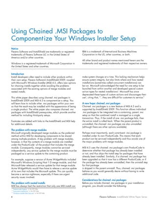 Using Chained .MSI Packages to Componentize Your Windows Installer ...